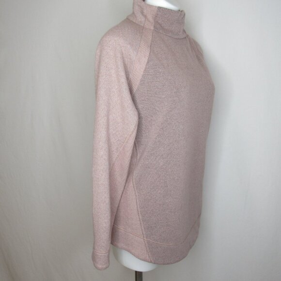 Prana Pink BRANDIE Sweater Mock Thermal Women's L Large - Picture 4 of 10